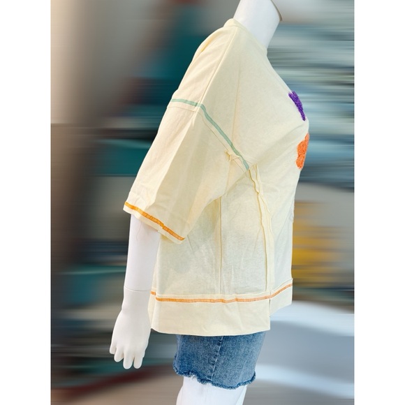 PEACH LOVE CALIFORNIA Party time oversized tee sz S M L - Picture 7 of 9